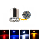 LED Лед Крушки 22 SMD BA15S 1156 (P21W) BAU15S 1156 (PY21W) 12V - 24V Бяла Оранжева Червена Синя Светлина - Avtozona
