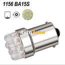 LED Лед Крушки Mигач Стоп Габарит Халоген 9 LED 1156 BA15S,12V Бяла Оранжева Червена - Avtozona