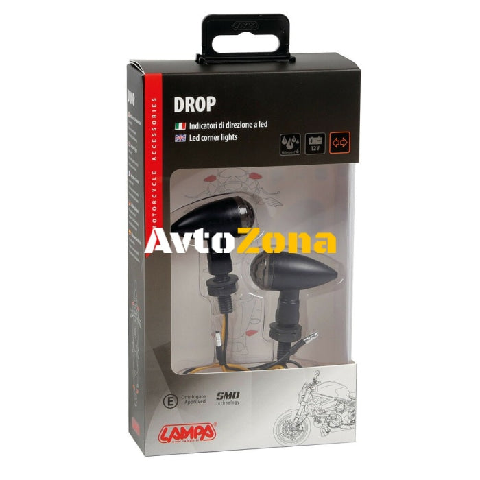 LED мигачи DROP BLACK - 90482 - Avtozona