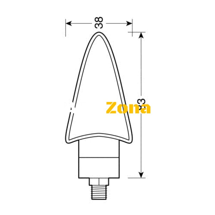 LED мигачи SPIKE CARBON - 90087 - Avtozona