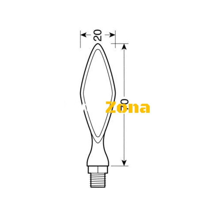 LED мигачи STORM BLACK- 90096 - Avtozona