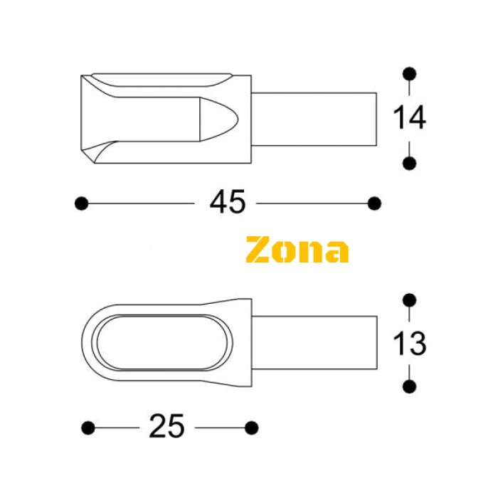 LED мото мигачи BARRACUDA M-LED B-LUX - Avtozona