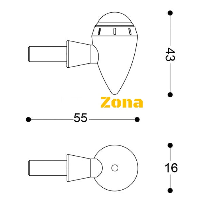 LED мото мигачи BARRACUDA S-LED 3 B-LUX SILVER - Avtozona