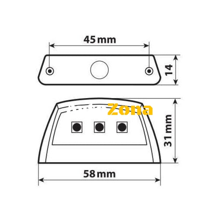 LED-Осветител за номер E-ion 90587 - Avtozona