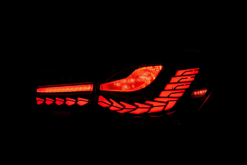 LED Стопове за BMW 3 Series F30 2013-2018 RED E-MARK - Avtozona