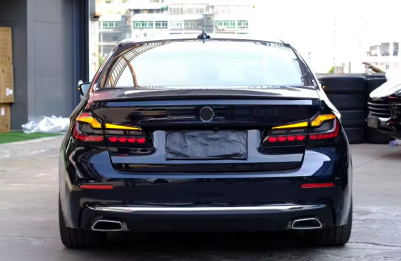 LED Стопове за BMW 5 Series G30 (2017-2019) RED SMOKE - Avtozona