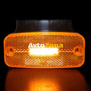 LED Светодиоден Габарит Със Стойка Маркер Вграден Рефлектор Е-Mark Оранжев Водоустойчив 12V-24V - Avtozona