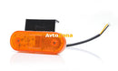 LED Светодиоден Мигач Габарит Със Стойка Маркер Оранжев Вграден Рефлектор Е-Mark Водоустойчив 12V-24V - Avtozona