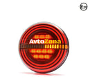 LED Светодиоден Стоп с Динамичен Бягащ Мигач WAS Неон Ефект Кръгъл Тип Хамбургер Ø14.2см 3 Функции Е-Mark 12V-24V - Avtozona