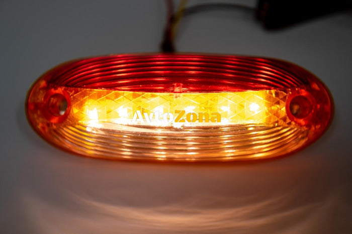 LED Светодиоден Страничен Габарит Оранжев Бял Червен цвят 125mm x 44mm 24V - Avtozona