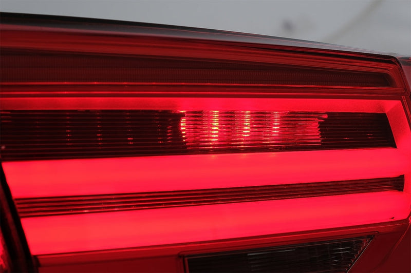 M Look RED CLEAR LED СТОПОВЕ за BMW 3 Series F30 (2011-2019) - Avtozona