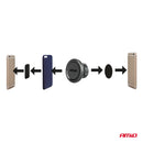 Магнитна стойка за телефон с вендуза за монтаж на стъкло въртяща се на 360° за автомобил - Avtozona