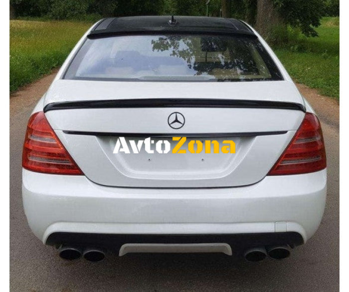 Mercedes W221 S-Class (2005-2011) - Спойлер за багажник - AMG Дизайн - Avtozona