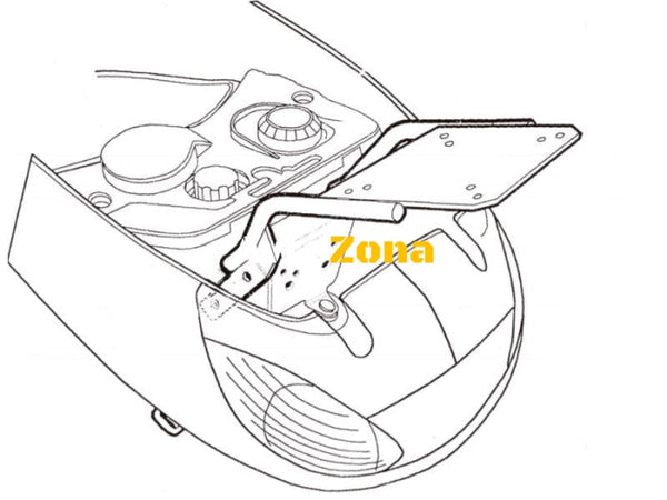 Монтажен комплект за куфари SHAD P0V59T - Avtozona