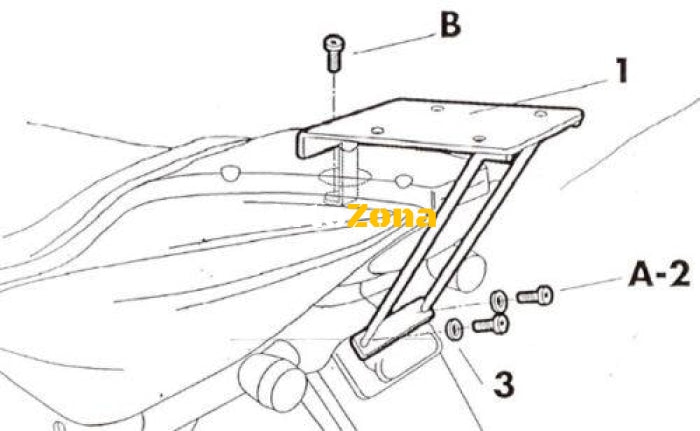 Монтажен комплект за куфари SHAD Y0A57T - Avtozona