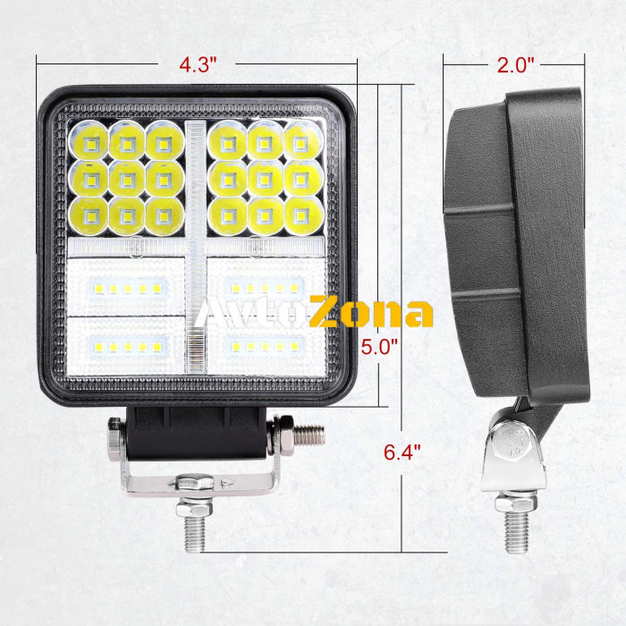 Мощен 162W LED 54 ЛЕД Диоден Фар Работна Лампа Прожектор Задна Светлина 12V 24V - Avtozona