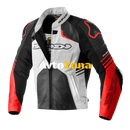 Мото яке SPIDI BOLIDE LEATHER PERF BLACK/RED - Avtozona