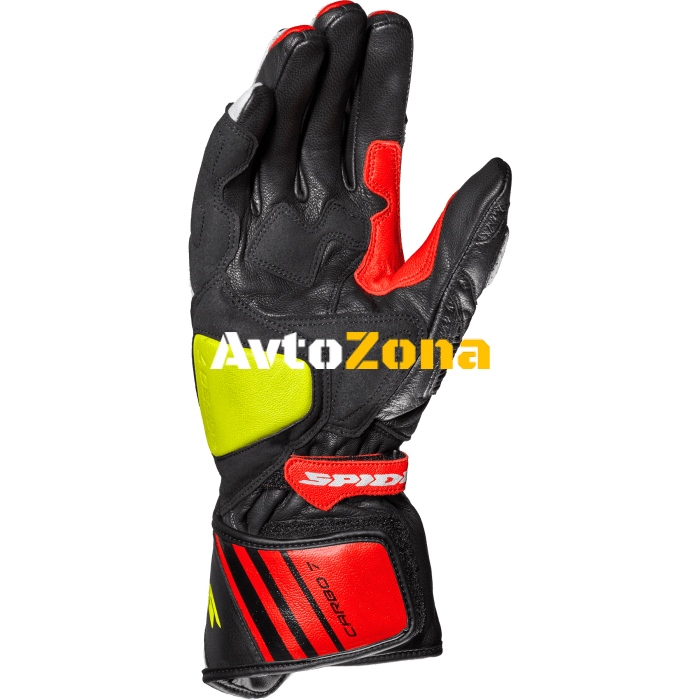 Мото ръкавици SPIDI Carbo 7 RED/FLUO - Avtozona