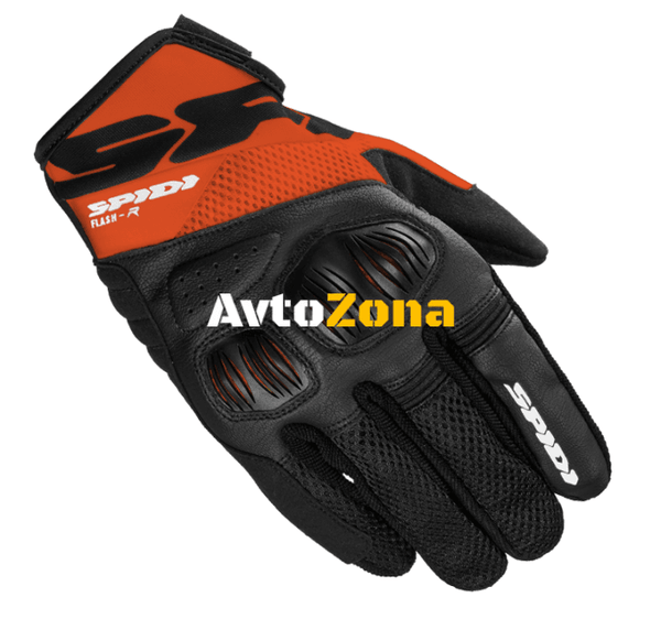 Мото ръкавици SPIDI FLASH-R EVO BLACK/ORANGE - Avtozona