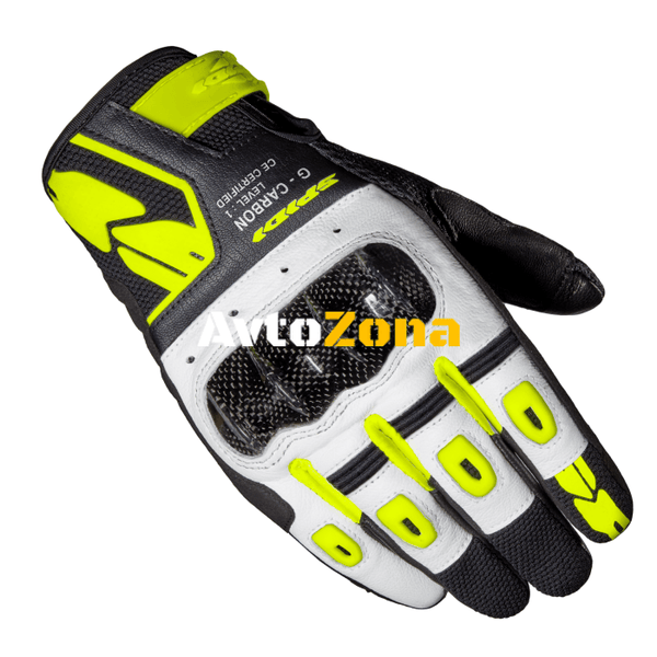 Мото ръкавици SPIDI G-CARBON BLACK/FLUO YELLOW - Avtozona