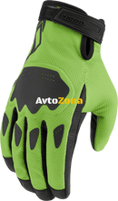 Мото ръкавици ICON HOOLIGAN CE - GREEN - Avtozona