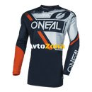 Мотокрос блуза O’NEAL ELEMENT SHOCKER V.23 BLUE/ORANGE - Avtozona