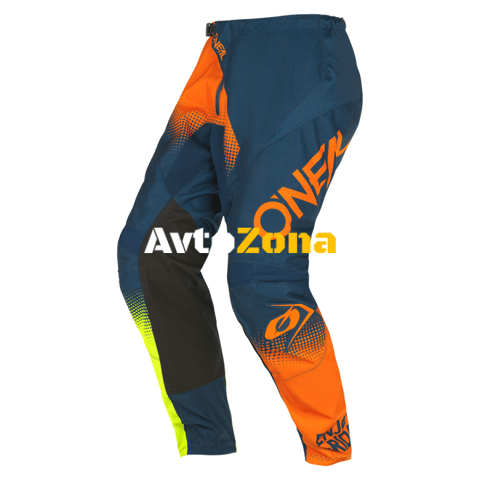 Мотокрос брич O’NEAL ELEMENT RACEWEAR V.22 BLUE/ORANGE/NEON YELLOW - Avtozona