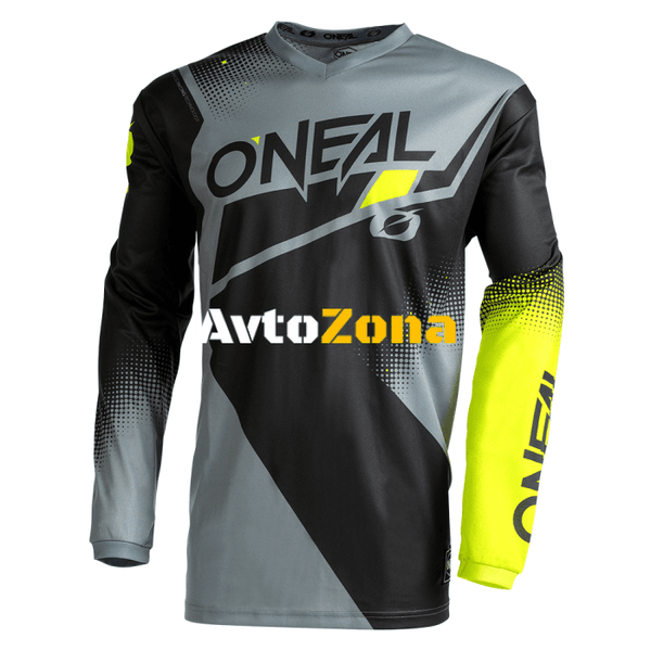 Мотокрос джърси O’NEAL RACEWEAR V.22 BLACK/GRAY/NEON YELLOW - Avtozona