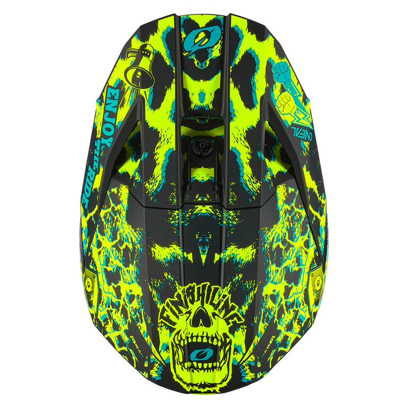 Мотокрос каска 3SERIES ASSAULT BLACK/NEON YELLOW V.24 - Avtozona