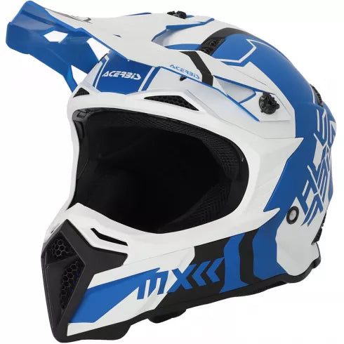 Мотокрос каска ACERBIS PROFILE 5 WHITE/BLUE - Avtozona