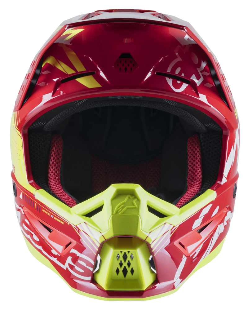 Мотокрос каска Alpinestars SM5 ACT RED\YELLOW - Avtozona