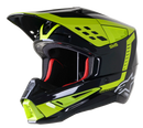 Мотокрос каска ALPINESTARS SM5 BEAM BLACK/YELLOW - Avtozona