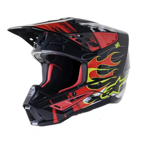 Мотокрос каска ALPINESTARS SM5 RASH RED/G - Avtozona