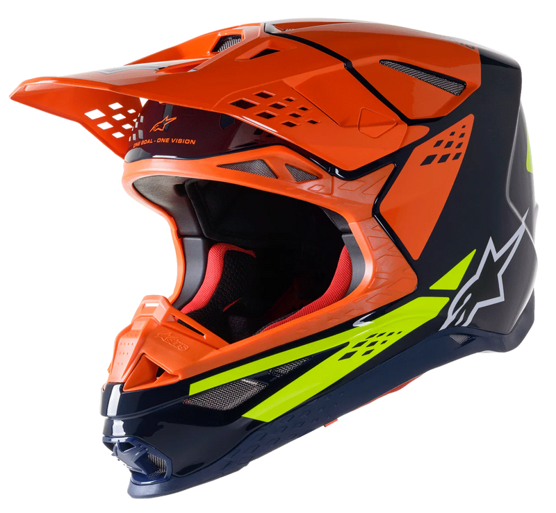 МОТОКРОС КАСКА ALPINESTARS SM8 FACTORY BL/OR/YL - Avtozona