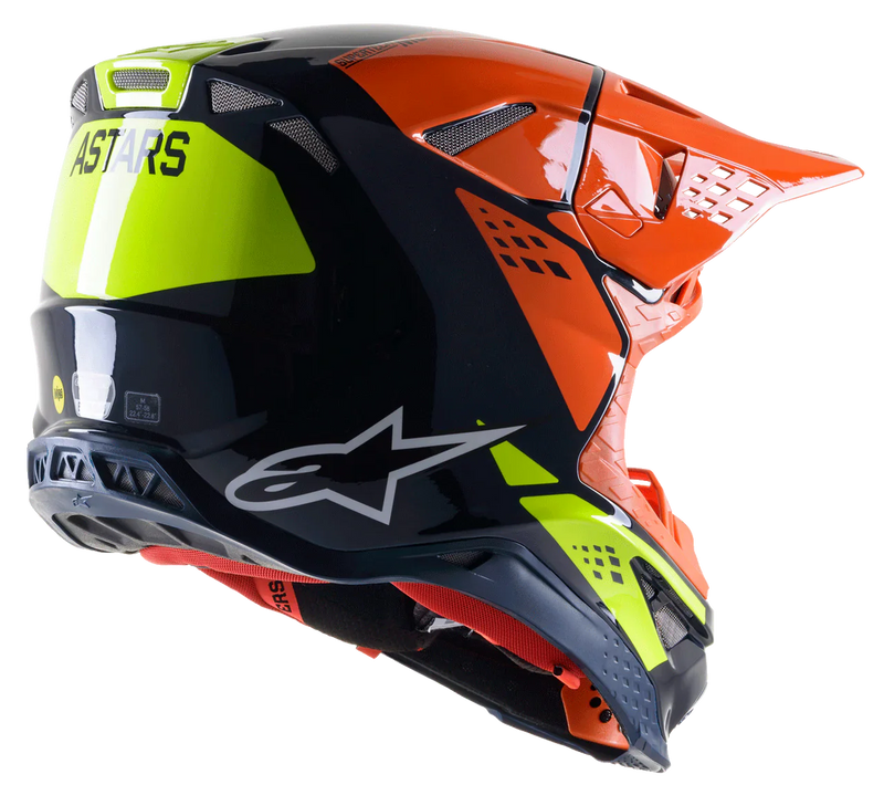 МОТОКРОС КАСКА ALPINESTARS SM8 FACTORY BL/OR/YL - Avtozona