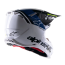 Мотокрос каска ALPINESTARS SM8 RADIUM 2 BLACK/BLUE/WHITE - Avtozona