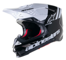 Мотокрос каска ALPINESTARS SM8 RADIUM 2 BLACK/WHITE - Avtozona