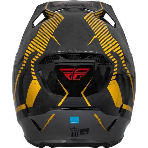 Мотокрос каска FLY RACING Formula Carbon Tracer Helmet - Gold/Black - Avtozona