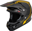 Мотокрос каска FLY RACING Formula Carbon Tracer Helmet - Gold/Black - Avtozona