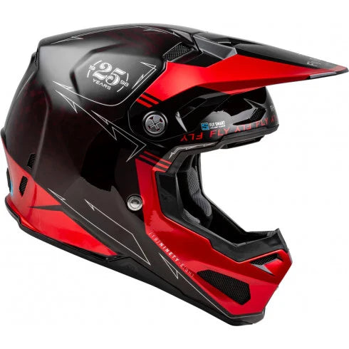 Мотокрос каска FLY RACING Formula Smart Carbon Legacy-Red/Black - Avtozona