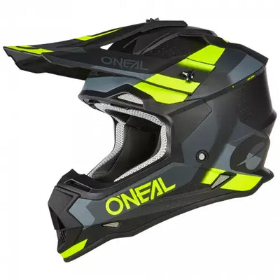 МОТОКРОС КАСКА O’NEAL 2SERIES SPYDE V.23 BLACK/GRAY/NEON YELLOW - Avtozona