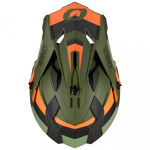 Мотокрос каска O’NEAL 2SERIES SPYDE V.23 GREEN/BLACK/ORANGE - Avtozona