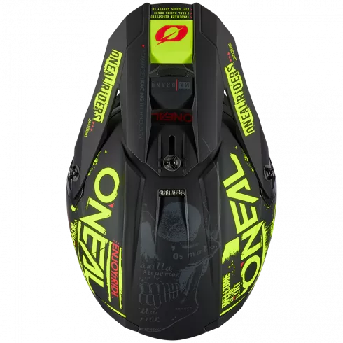 МОТОКРОС КАСКА O’NEAL 5SERIES POLYACRYLITE ATTACK V.23 BLACK/NEON YELLOW - Avtozona