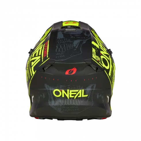 МОТОКРОС КАСКА O’NEAL 5SERIES POLYACRYLITE ATTACK V.23 BLACK/NEON YELLOW - Avtozona