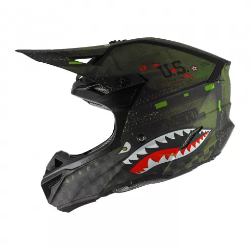 Мотокрос каска O’NEAL 5SERIES WARHAWK BLACK/GREEN - Avtozona