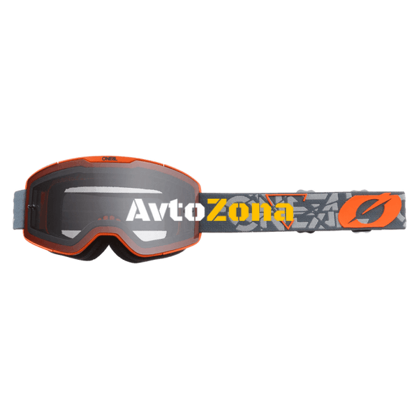 Мотокрос очила B-20 STRAIN V.22 GRAY/ORANGE - GRAY - Avtozona