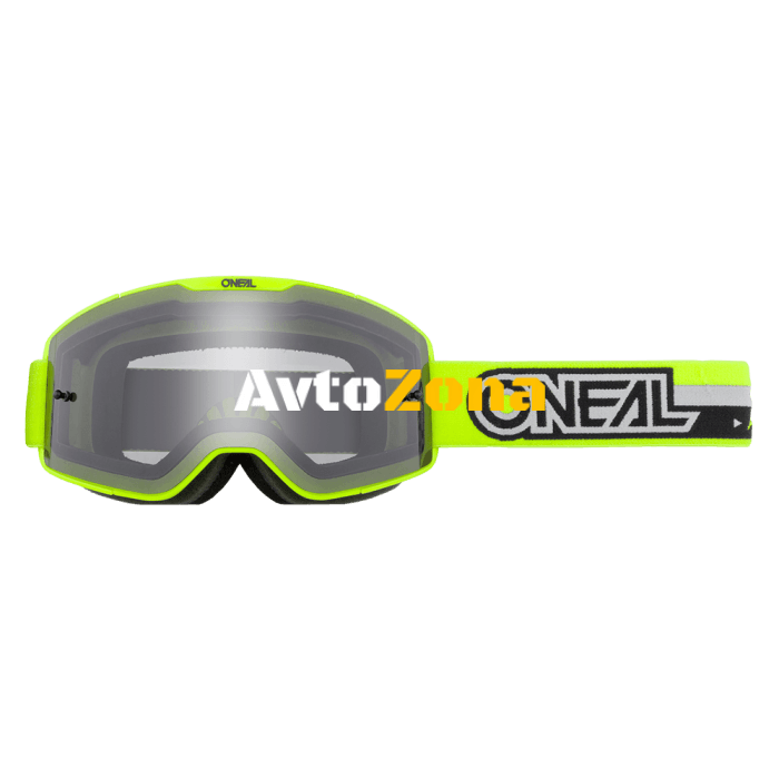 Мотокрос очила B-20 PROXY NEON YELLOW/BLACK - GRAY - Avtozona