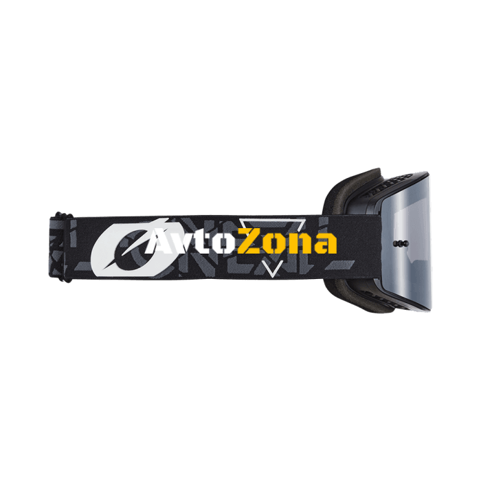 Мотокрос очила B-20 STRAIN V.22 BLACK/WHITE-SILVER MIRROR - Avtozona