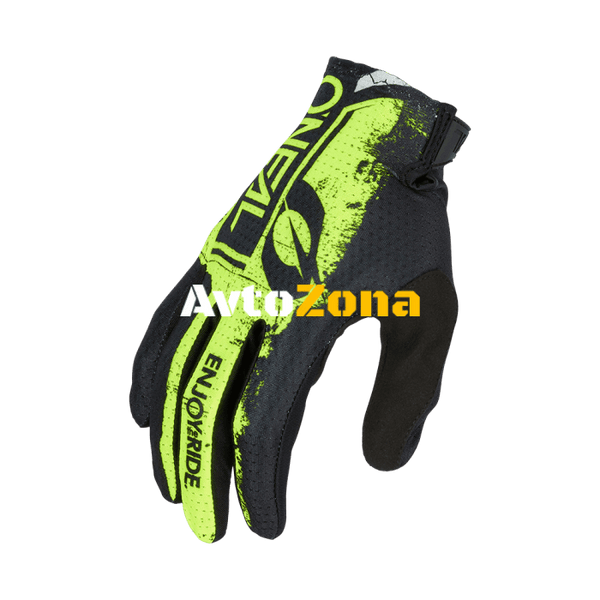 Мотокрос ръкавици O’NEAL MATRIX SHOCKER V.23 BLACK/NEON YELLOW - Avtozona