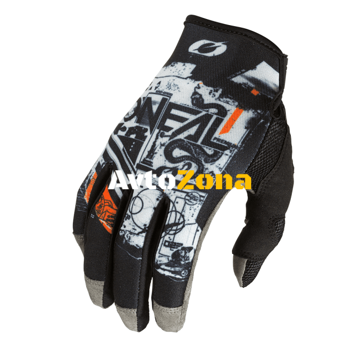 Мотокрос ръкавици O’NEAL MAYHEM SCARZ V.22 BLACK/GRAY/ORANGE - Avtozona